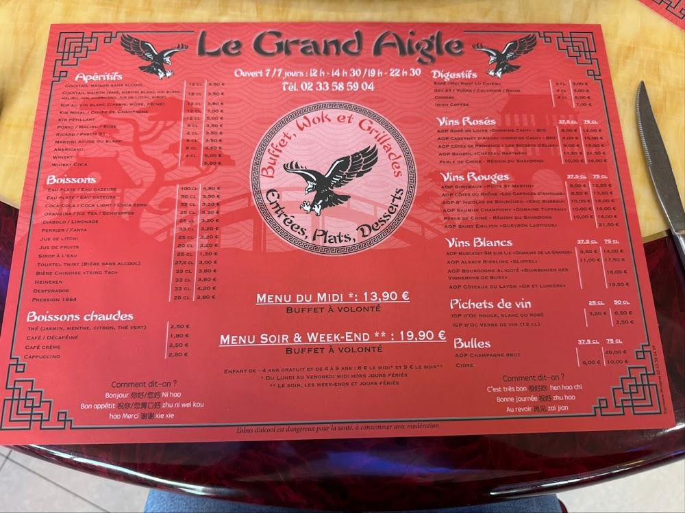 Le Grand Aigle - Menu Image 2